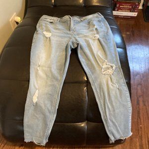 Old Navy High Waisted Rockstar Super Skinny Ripped Jeans for Women